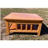 Image 2 : SOLID WOOD SQUARE COFFEE TABLE