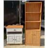 Image 3 : TALL BOOKCASE/HUTCH AND SMALL ACCENT/STORAGE CABINET