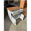Image 5 : TALL BOOKCASE/HUTCH AND SMALL ACCENT/STORAGE CABINET