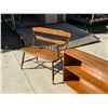 Image 3 : HEIRLOOM BENCH BY ETHAN ALLEN AND VINTAGE MID-CENTURY STREAMLINE MODERNE LOW 2-TIER WOOD BOOKSHELF