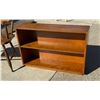 Image 5 : HEIRLOOM BENCH BY ETHAN ALLEN AND VINTAGE MID-CENTURY STREAMLINE MODERNE LOW 2-TIER WOOD BOOKSHELF