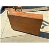 Image 7 : HEIRLOOM BENCH BY ETHAN ALLEN AND VINTAGE MID-CENTURY STREAMLINE MODERNE LOW 2-TIER WOOD BOOKSHELF