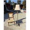 Image 1 : ANTIQUE VICTORIAN/EASTLAKE UPHOLSTERED CHAIR AND VINTAGE FLOOR LAMP