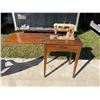 Image 14 : ANTIQUE ROCKER, MEDALLION BACK CHAIR, VINTAGE SINGER SEWING MACHINE