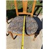 Image 3 : ANTIQUE ROCKER, MEDALLION BACK CHAIR, VINTAGE SINGER SEWING MACHINE