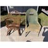 Image 1 : WINDSOR ROCKING CHAIR AND WICKER/RATTAN CHAIR