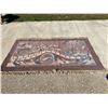 Image 1 : CHINESE ART DECO PEKING PICTORIAL RUG - 7-FT X 4-FT
