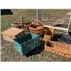 Image 3 : WOODEN QUILT/BLANKET RACK AND BASKETS/CRATES