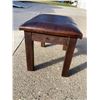 Image 12 : INDUSTRIAL-STYLE BAR OR COUNTER STOOL AND LEATHER-TOPPED FOOTSTOOL
