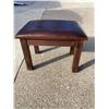 Image 8 : INDUSTRIAL-STYLE BAR OR COUNTER STOOL AND LEATHER-TOPPED FOOTSTOOL