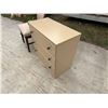 Image 6 : CHEST OF DRAWERS/DRESSER AND UPHOLSTERED WOODEN ARMCHAIR