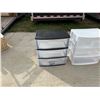 Image 3 : PLASTIC DRAWER UNITS AND MESH POP-UP LAUNDRY BAGS
