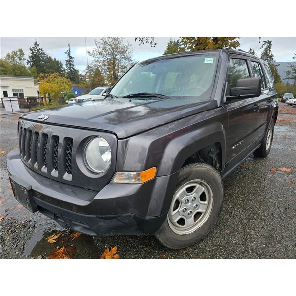 DUNCAN - 2016 JEEP PATRIOT GREY 165993 KMS - 676494-1