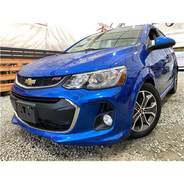 PARKSVILLE - 2017 CHEVROLET SONIC BLUE 100696 KMS - 159511-3
