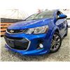 Image 1 : PARKSVILLE - 2017 CHEVROLET SONIC BLUE 100696 KMS - 159511-3