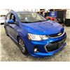 Image 9 : PARKSVILLE - 2017 CHEVROLET SONIC BLUE 100696 KMS - 159511-3