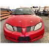 Image 11 : PARKSVILLE - 2003 PONTIAC SUNFIRE RED 255864 KMS - 167818-2