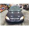 Image 7 : PARKSVILLE - 2003 HONDA CIVIC BLACK 221181 TMU KMS - 905630-3