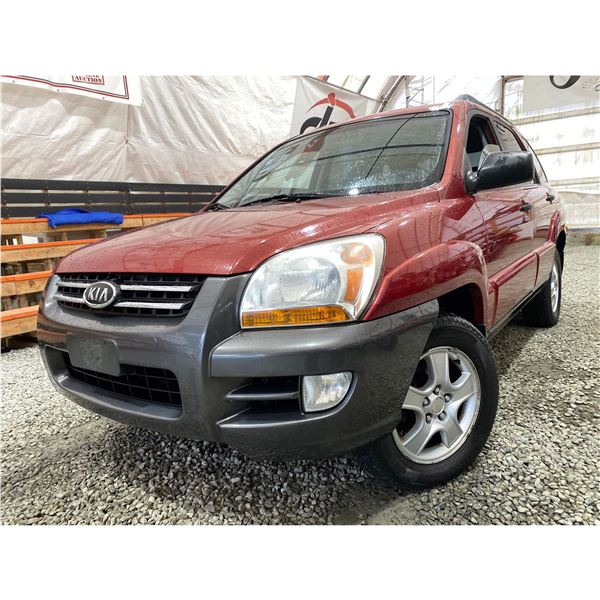 PARKSVILLE - 2007 KIA SPORTAGE RED 215233 KMS - 301062-2