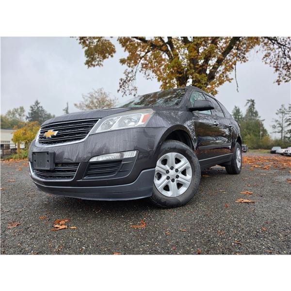 DUNCAN - 2015 CHEVROLET TRAVERSE GREY  TRUE MILAGE UNKNOWN - 127870-3