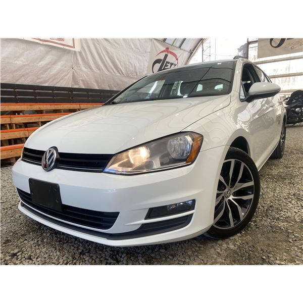 PARKSVILLE - 2017 VOLKSWAGEN GOLF SPORTWAGEN WHITE 164752 KMS - 523165-3