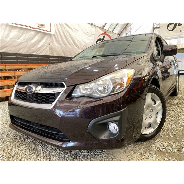 PARKSVILLE - 2013 SUBARU IMPREZA BROWN 101484 KMS - 806585-3