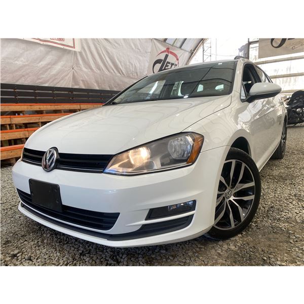 PARKSVILLE - 2017 VOLKSWAGEN GOLF SPORTWAGEN WHITE 164752 KMS - 523165-3