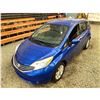 Image 4 : PARKSVILLE - 2014 NISSAN VERSA NOTE BLUE 149060 KMS - 373798-2