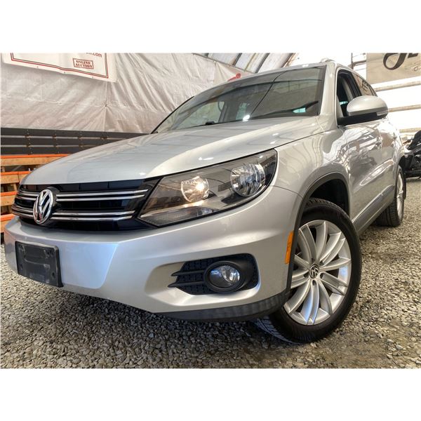 PARKSVILLE - 2013 VOLKSWAGEN TIGUAN SILVER  227800 KMS - 508168-3