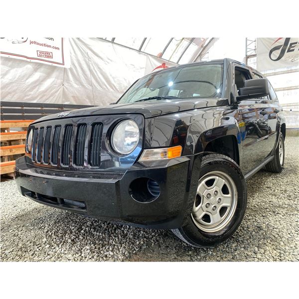 PARKSVILLE - 2009 JEEP PATRIOT BLACK 221904 KMS - 141104-1