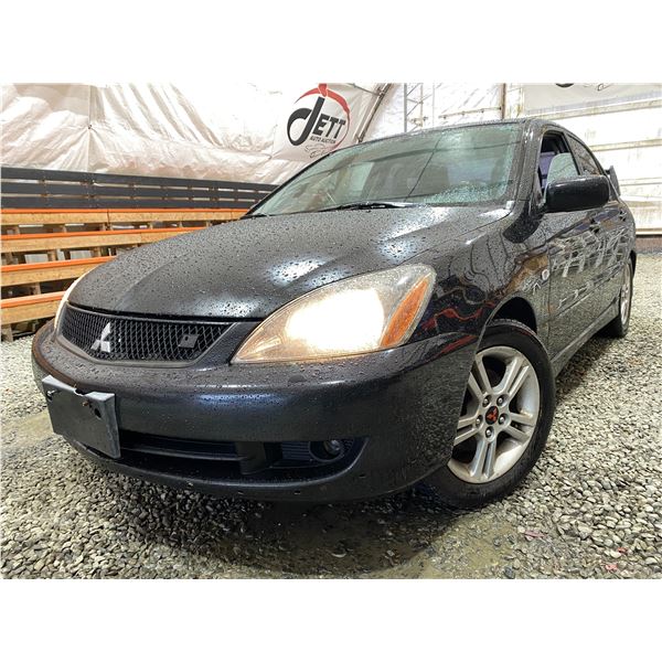 PARKSVILLE - 2006 MITSUBISHI LANCER BLACK 287909 KMS - 606316-4