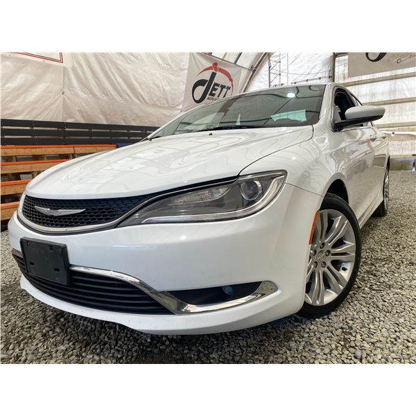 PARKSVILLE - 2016 CHRYSLER 200 WHITE 195143 KMS - 158669-1