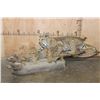 Image 1 : Life-sized BOBCAT "Stalking" a Quail on a Decorative Habitat Base