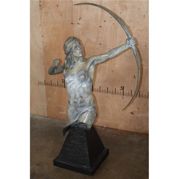 Huge Original Bronze "The Huntress" SCULPTURE #2/12 Signed by Mark James