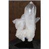 Image 1 : XXL CLEAR QUARTZ CRYSTAL Formation Specimen on a Custom Display Stand