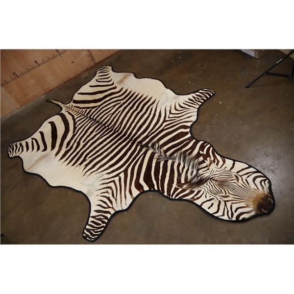 *Brand New* ZEBRA Hide or ZEBRA Hide Rug with Padded Carpet Backing and Fabric Piping