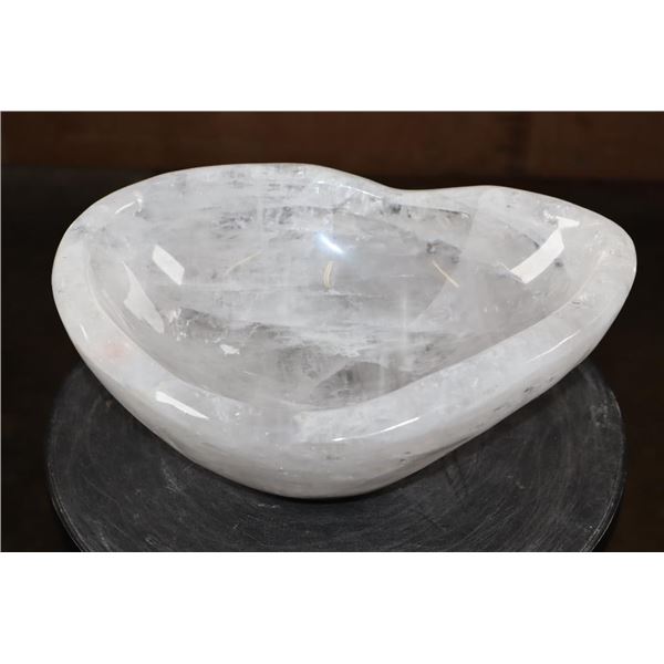Big Polished CLEAR QUARTZ Bowl