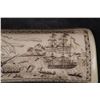 Image 7 : Scrimshawed Bone SCULPTURE "The Whaler Indian Off Tahiti"