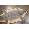 Image 6 : NILE CROCODILE Hide Rug with Carpet Backing and Leather Piping