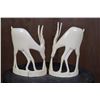 Image 3 : *TEXAS RESIDENTS ONLY* Set of (2) ELEPHANT IVORY Antelope Sculptures Carved from the Same Tusk