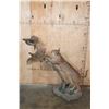 Image 2 : Life-sized CARACAL CAT "Leaping" at 2 FRANCOLIN Birds on a Decorative Base