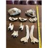 Image 3 : (2) WOLVERINE Skulls, (1) Set of WOLF Jaws, and (6) Butterfly Vertebrae from a WOLF and WOLVERINE