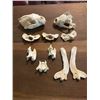 Image 5 : (2) WOLVERINE Skulls, (1) Set of WOLF Jaws, and (6) Butterfly Vertebrae from a WOLF and WOLVERINE