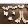 Image 6 : (2) WOLVERINE Skulls, (1) Set of WOLF Jaws, and (6) Butterfly Vertebrae from a WOLF and WOLVERINE