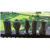 Image 2 : Set of (5) Marble VASES