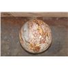 Image 7 : XL Polished PETRIFIED WOOD Egg with Inclusions on a Rotating Wood Display Stand