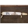 Image 1 : XXL Scrimshawed HIPPOPOTAMUS Tusk Featuring a Lion with a Custom Display Stand