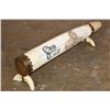 Image 3 : XXL Scrimshawed HIPPOPOTAMUS Tusk Featuring a Lion with a Custom Display Stand
