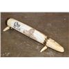 Image 4 : XXL Scrimshawed HIPPOPOTAMUS Tusk Featuring a Lion with a Custom Display Stand