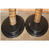 Image 4 : XXL Set of Reproduction ELEPHANT Tusks on Wood Bases